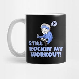 Grandma Ballet Still Rockin My Workout Funny Aging Exercise Mug